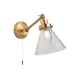 Dawlish Satin Brass Bathroom Wall Light